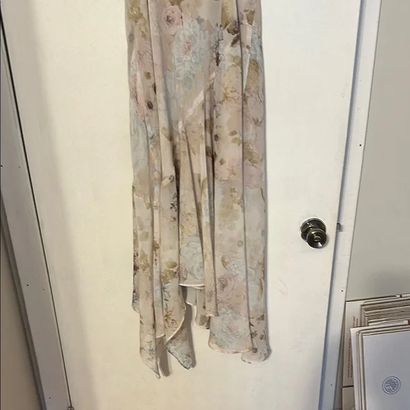 Wayf Cream Asymmetrical Spaghetti Strap Sundress - Picture 5 of 7